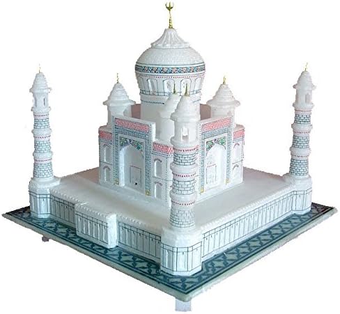 Stonkraft Taj Mahal/Tajmahal העתק | פריטי אספנות מזכרות | שיש טאג 'מאהל | פלאי מזכרות העולם